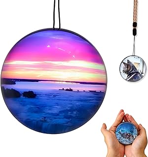 Crystal Ball Video Player, Memory Sphere Ornament Lamp with Sound, 2.7" 3D Memory Orb Digital Display, Customized Gift for Christmas, Anniversary, Birthday,Wedding,Couples, Memories(Black)