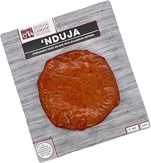 Smoking Goose American ‘Nduja Spreadable Salame, 10 Packs of 6 oz Each, Pasture-Raised Pork, Soft Texture with Calabrian Peppers, Paprika Dulce, Gourmet Charcuterie