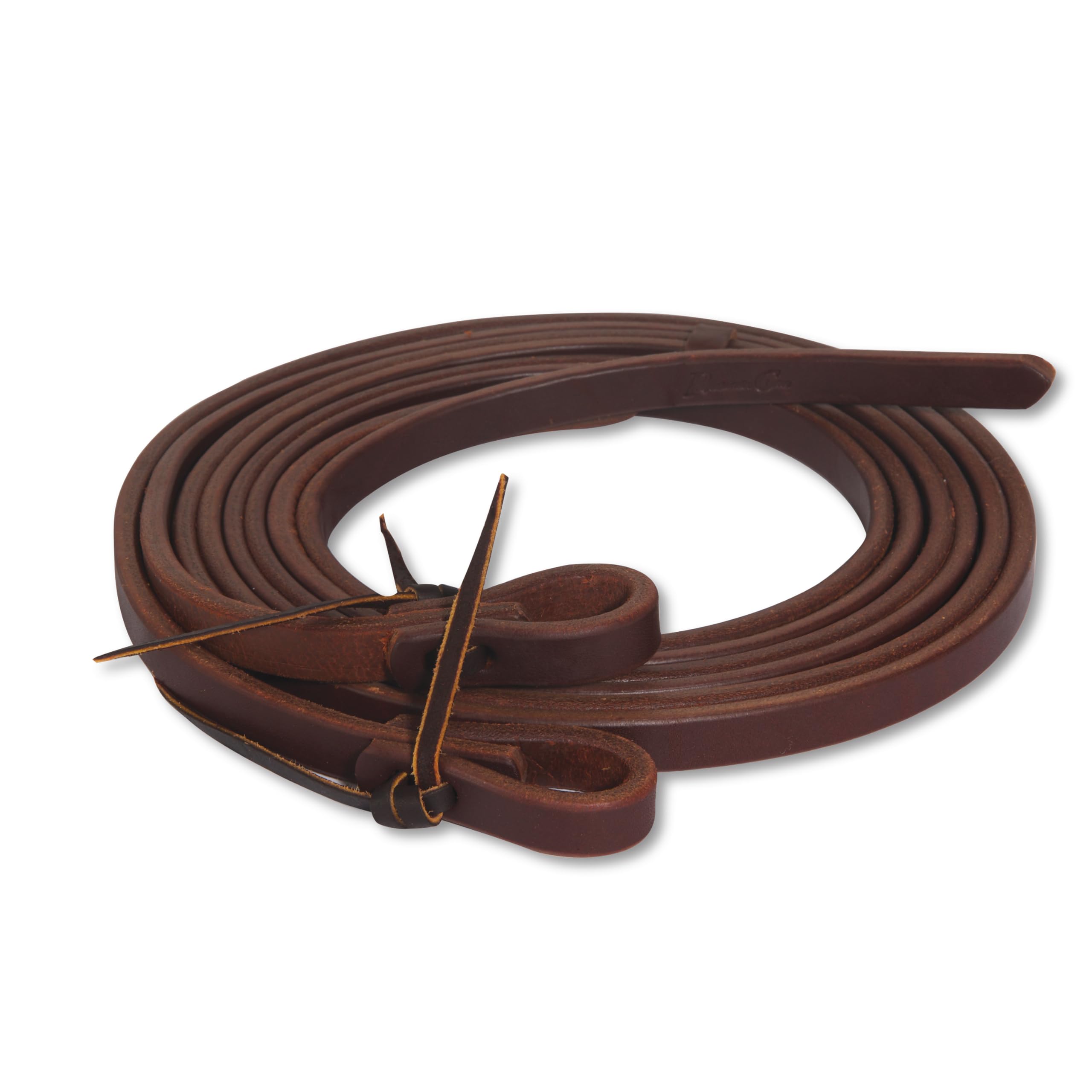 Professional's Choice Ranch Heavy Oil Harness Leather Split Reins | Available in 4 Different Widths
