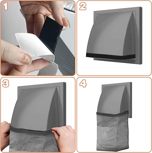 Miniatura 5 de 3 bolsas de ventilación para secadora, trampas de pelusa para secadora, 15.35 x 9.84 pulgadas, para secadora de pelusas, bolsa para ventilación de