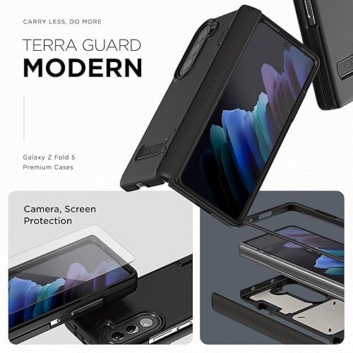 Miniatura 2 de VRS DESIGN Funda de teléfono para Galaxy Z Fold 5 5G (2023) Terra Guard Modern, funda de estilo moderno y limpio de alta calidad protección de