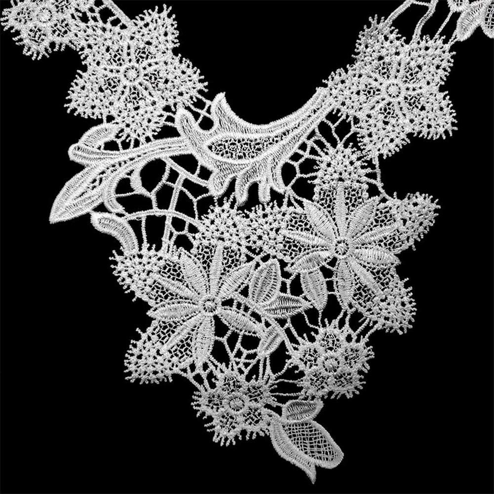 Gris 3D Fleurs Strass Dentelle Tissu Brodé Robe De Mariée Appliques Garnitures C