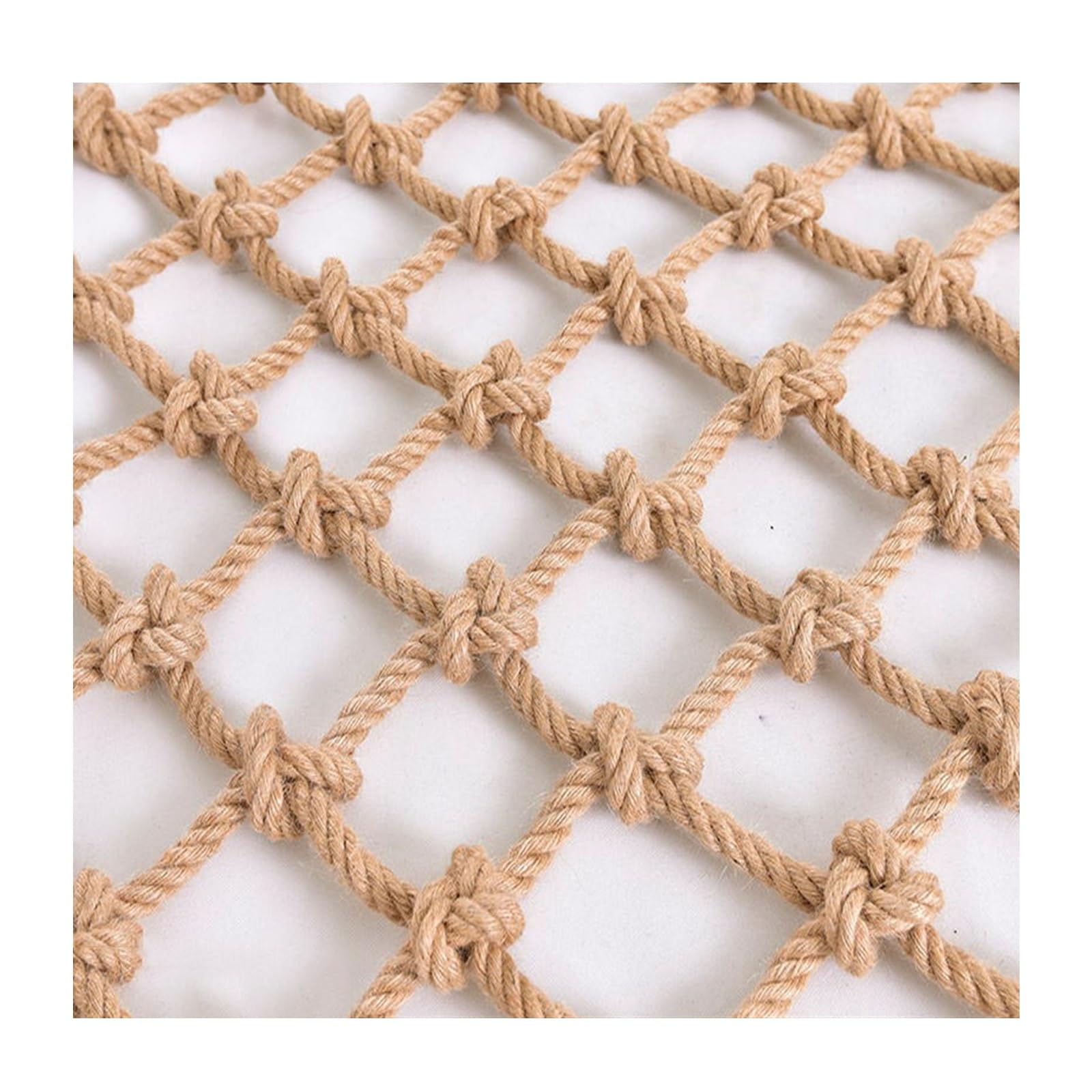 de Cuerda de cáñamo Multifuncional for Escalada de niños, Interior y Exterior 1 ud.(3x4m)
