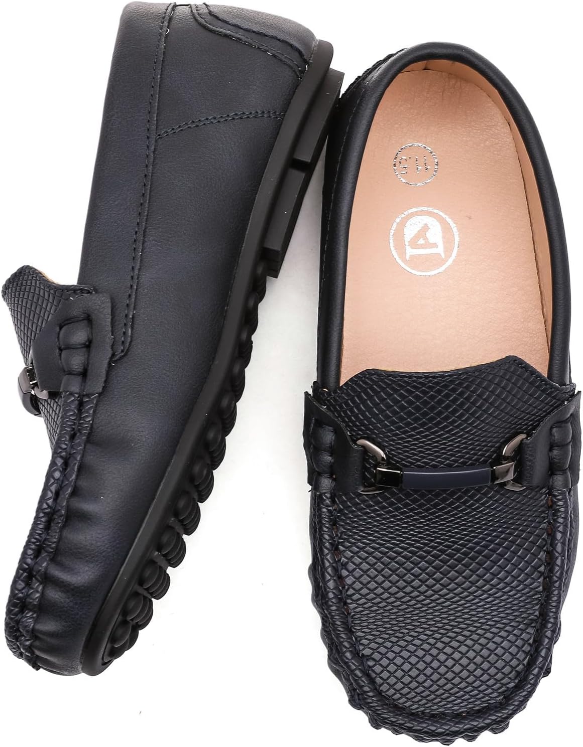 DADAWEN Boys Girls Soft Leather Loafer Casual Slip-On Moccasin Flats Dress Shoes Penny Boat Shoes School Wedding Church Loafers (Toddler/Little Kid/Big Kid) - Image 6