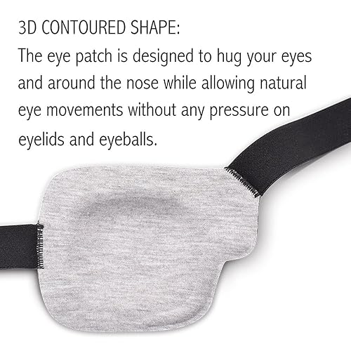 Miniatura 2 de Parche de ojo 3D - Gris (ojo derecho)