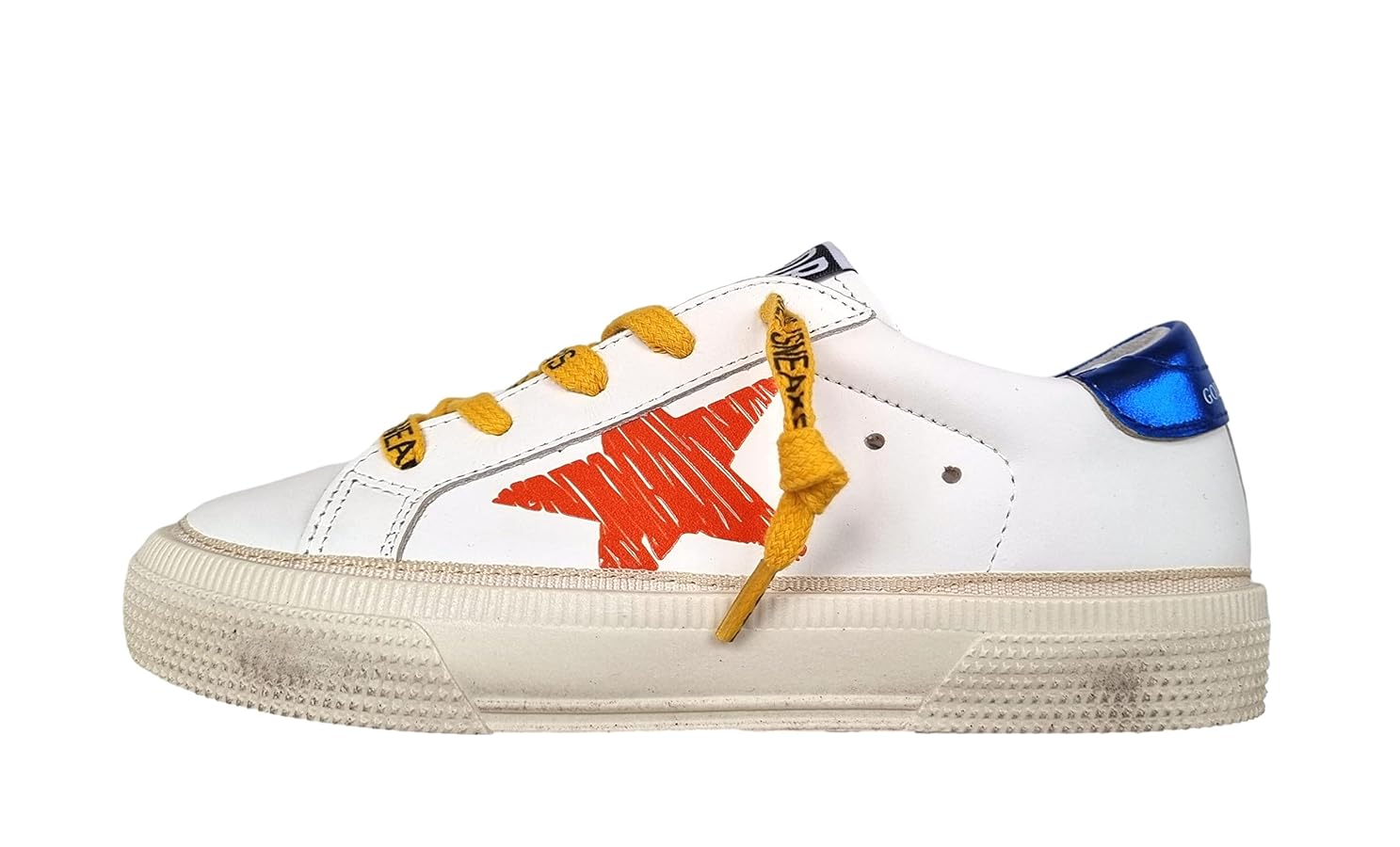 Golden Goose Scarpe Bambino in Pelle Vintage GYF00299.F002816.10970 Bianco  Blu : Amazon.it: Moda