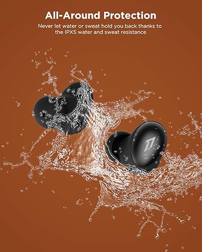 Miniatura 4 de 1MORE Colorbuds Auriculares inalámbricos Bluetooth 5.0 con carga rápida, chip Qualcomm IPX5 impermeable estéreo CVC8.0 micrófono dual integrado ENC