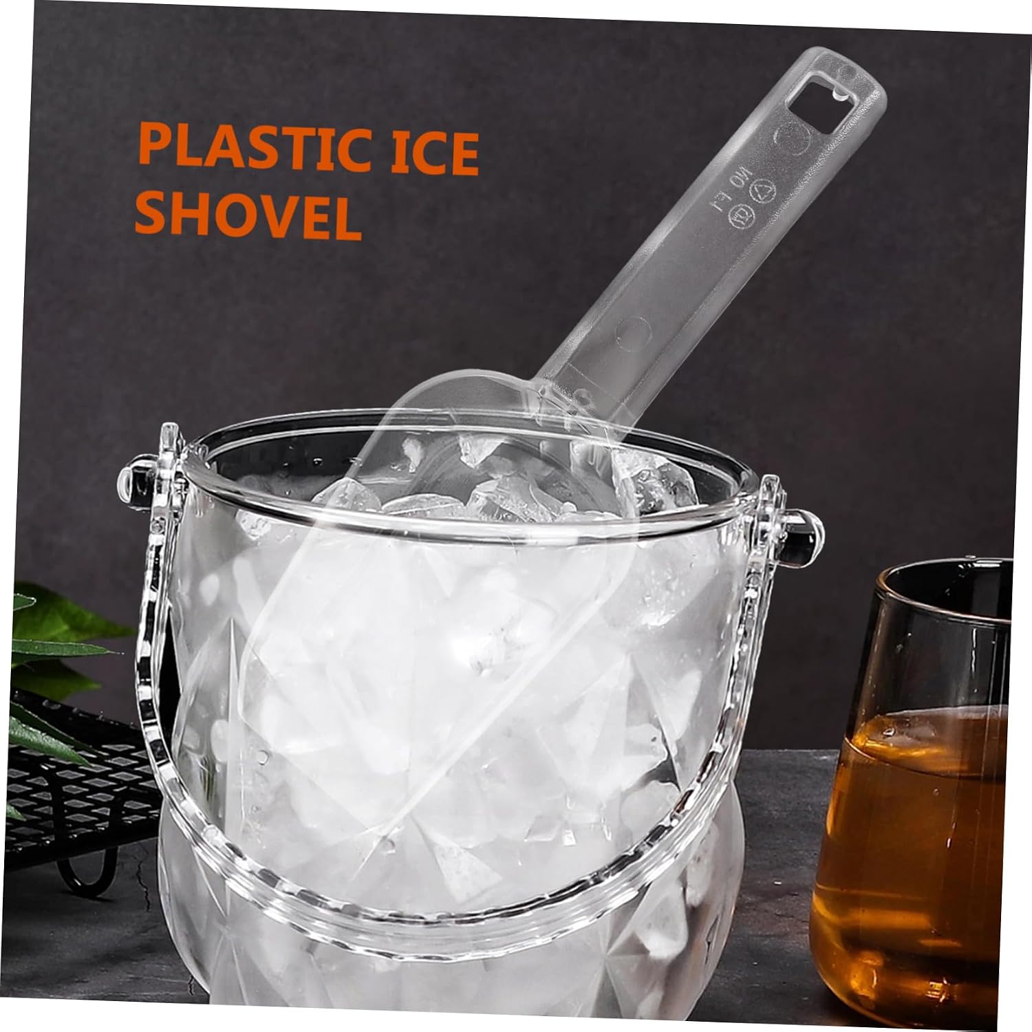 SOLUSTRE 8pcs Burr Smooth Surface Ice Scoop for Freezer Bin Kitchen Scoop Flour Ice Cube Grain Candy Sugar Multi-use