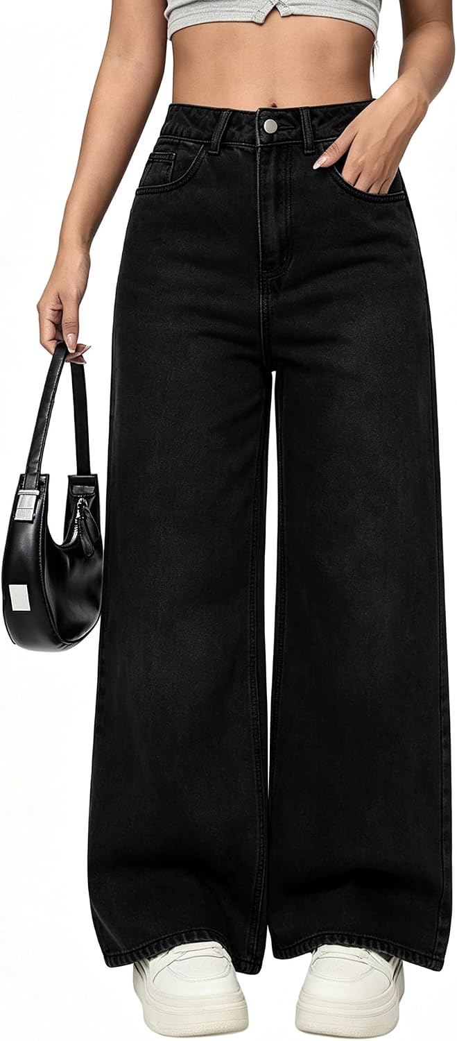 Trendy Wide Leg Jeans for Women