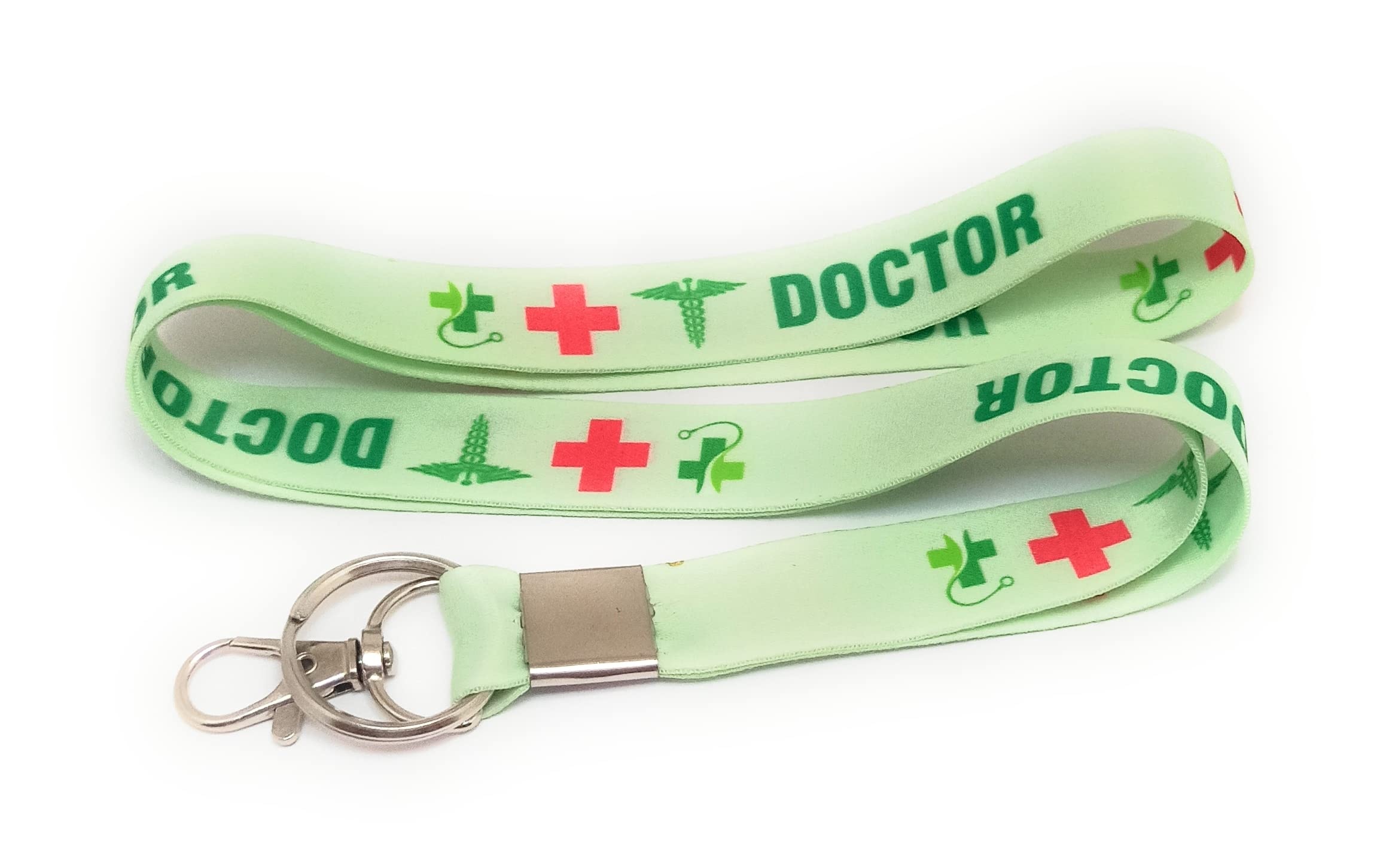 Doctor Id Card Holder Lanyard Light green