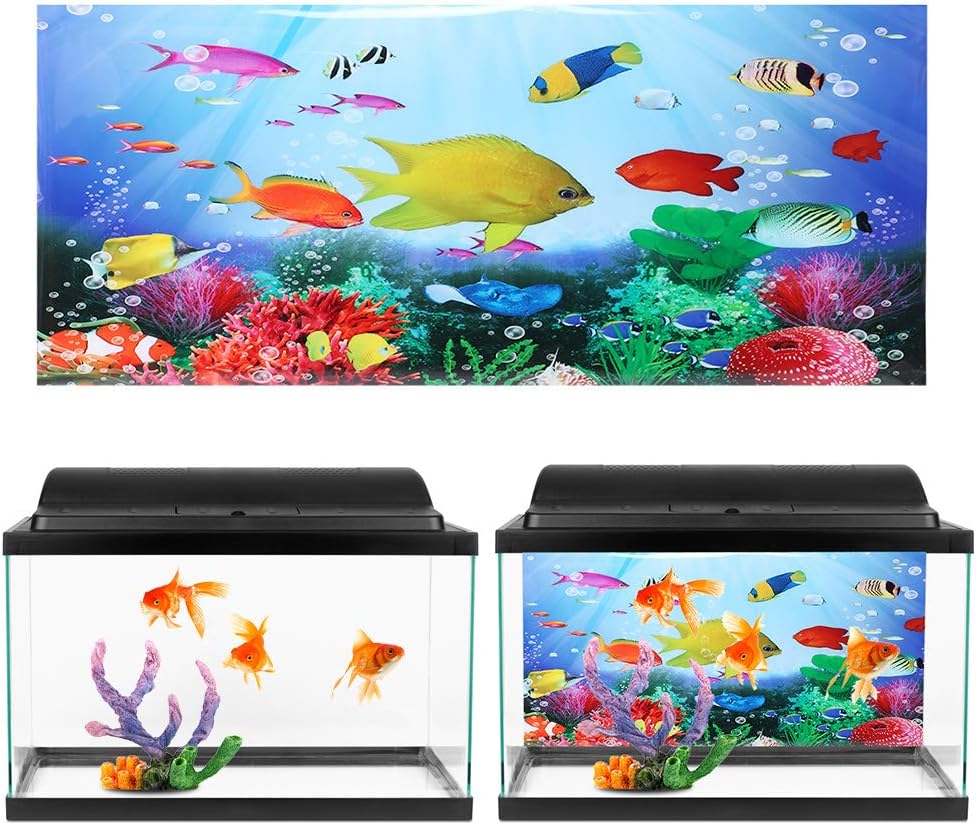 水槽ポスター 耐久性 水槽背景ポスター 魚タンク 水族館 61 41cm 最安値挑戦