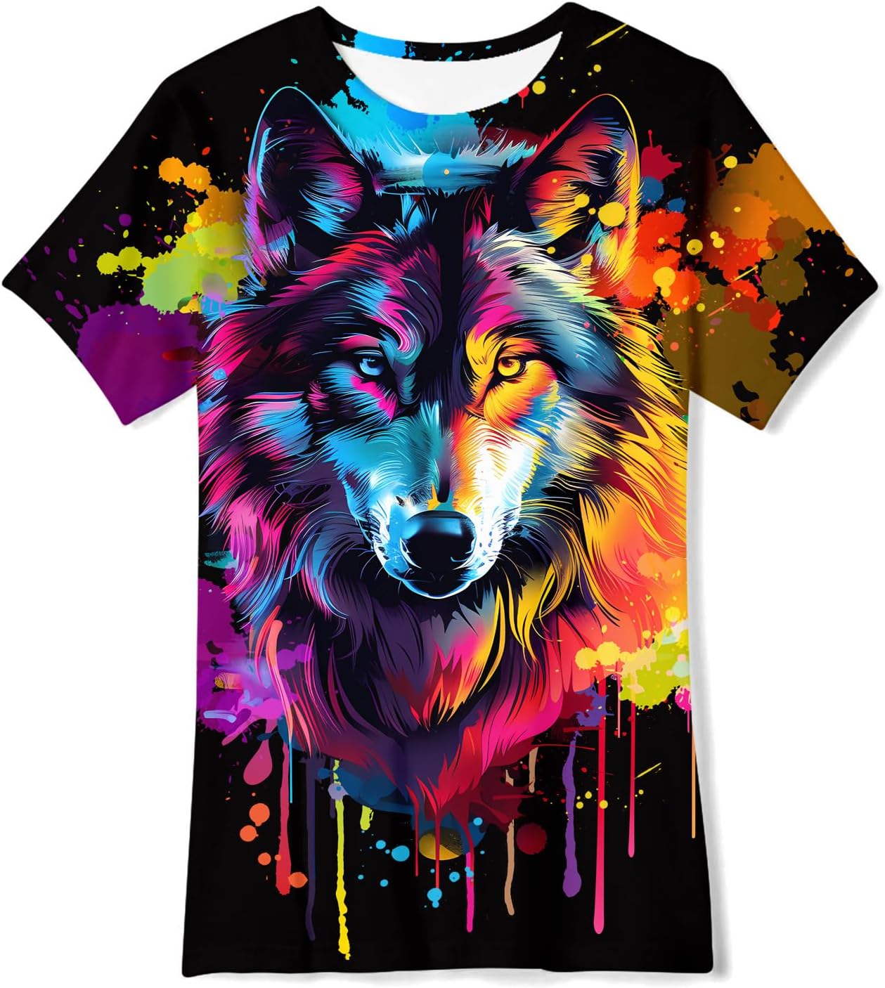 Boys T Shirts 3D Printed Funny Kids Tshirt Summer Short Sleeves Boys T-Shirts Crewneck Casual Tops Home School Daily Party for Childrens 6-14 Years