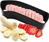 Fruit Slicer Banana Cutter, Strawberry Slicer, Cucumber, Speed for Egg Hot Dog Grape, Strawberry Cutter kitchen gadget(Yellow)
