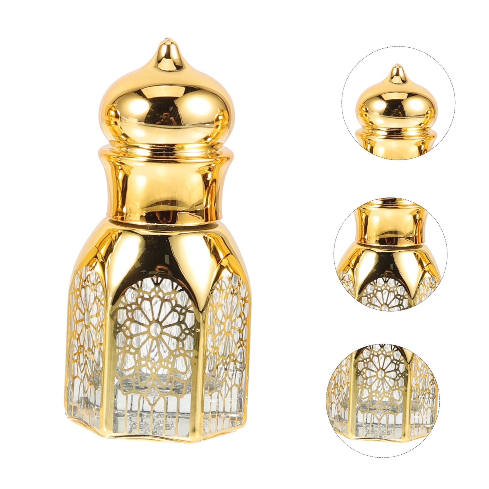 Botella De Aceite Esencial Minifrasco De Perfume Portamuestras De Perfumes Bomba Vacío Mini Botellas De Fragancia Botellas De Aceite De Perfume Vacías Vidrio 4 Piezas X 4