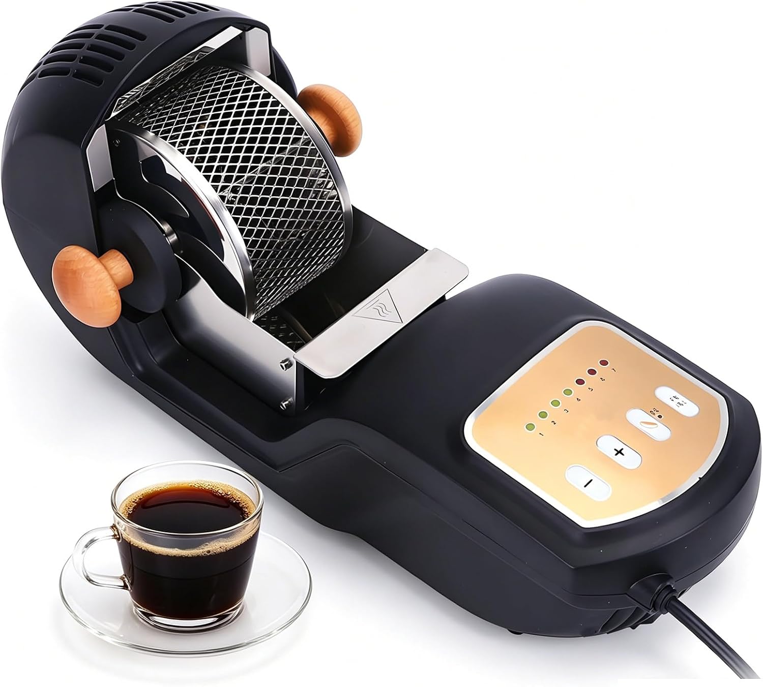 Mini Coffee Roaster for Home Use, Electric Coffee Bean Roasting Machine with Overheat Protection, Compact Design Roaster for Kitchen Countertop