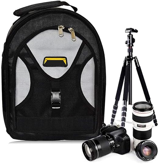 ALFASIYA Waterproof DSLR Backpack Camera Bag Lens Accessories Carry Case for All Camera Bags & Others