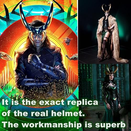 Miniatura 7 de Cafele Pin de insignia para casco de cuernos de superhéroe, serie de televisión 2021, Thor Ragnarok, accesorios para disfraz de Halloween