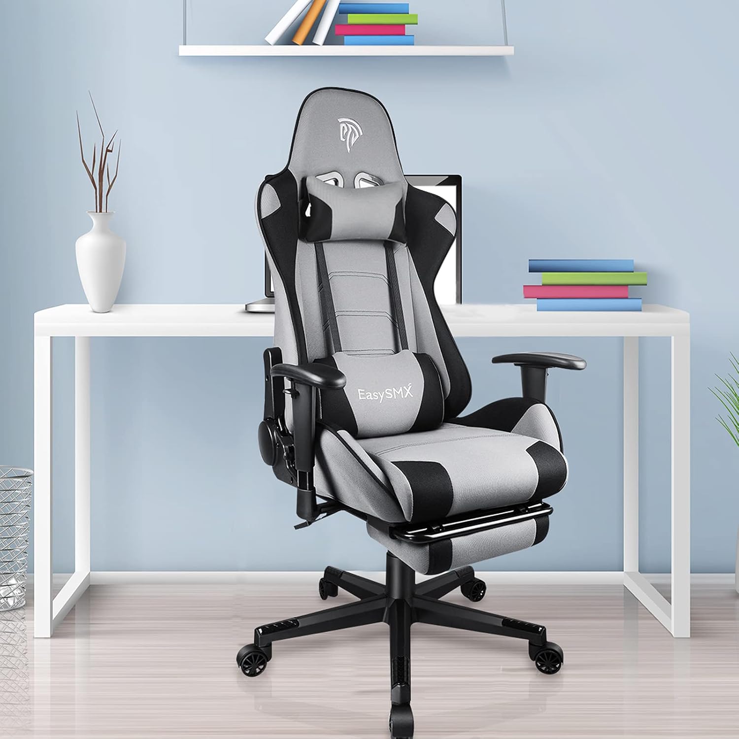 EasySMX Gaming Chair Office Computer Chair Ergonomic Backrest PC Gaming Desk Chair, 300Lbs