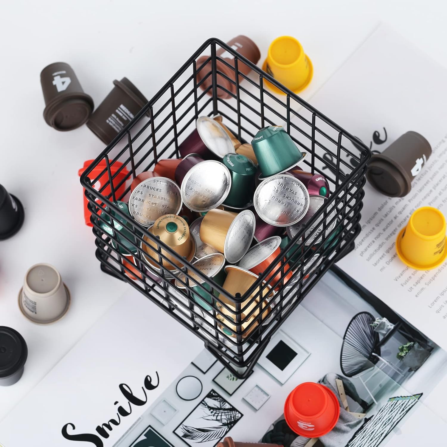 Dytabepl Porte-Étagère Capsules Café Métal - Organisateur Grande Capacité Pour Dosettes K Et Espresso