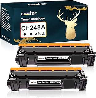CSSTAR Compatible Toner 48a cf248a Replacement for HP 48a Toner Cartridge Work with Laserjet Pro M15a M15w M16a M16w Laserjet Pro MFP M28a M28w M29a M29w M30w M31w Printer (Black, 2 Pack)