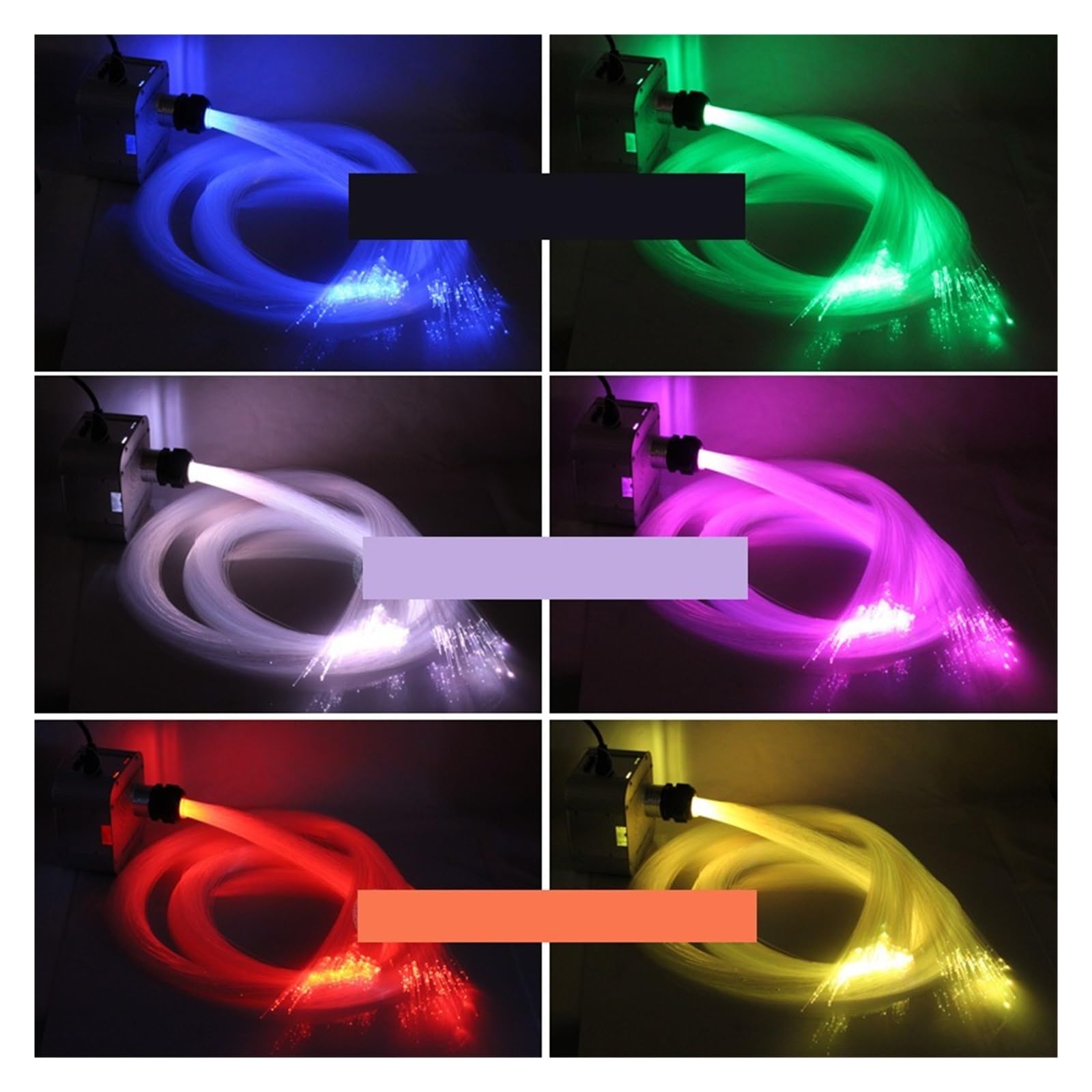 Zestaw oświetlenia światłowodowego Twinkle 32 W RGBW, 800 szt. 4 m 0,75 mm Kabel zdalnego sterowania, sterowanie muzyką Oświetlenie sufitowe gwiazdy,Wytrzymały