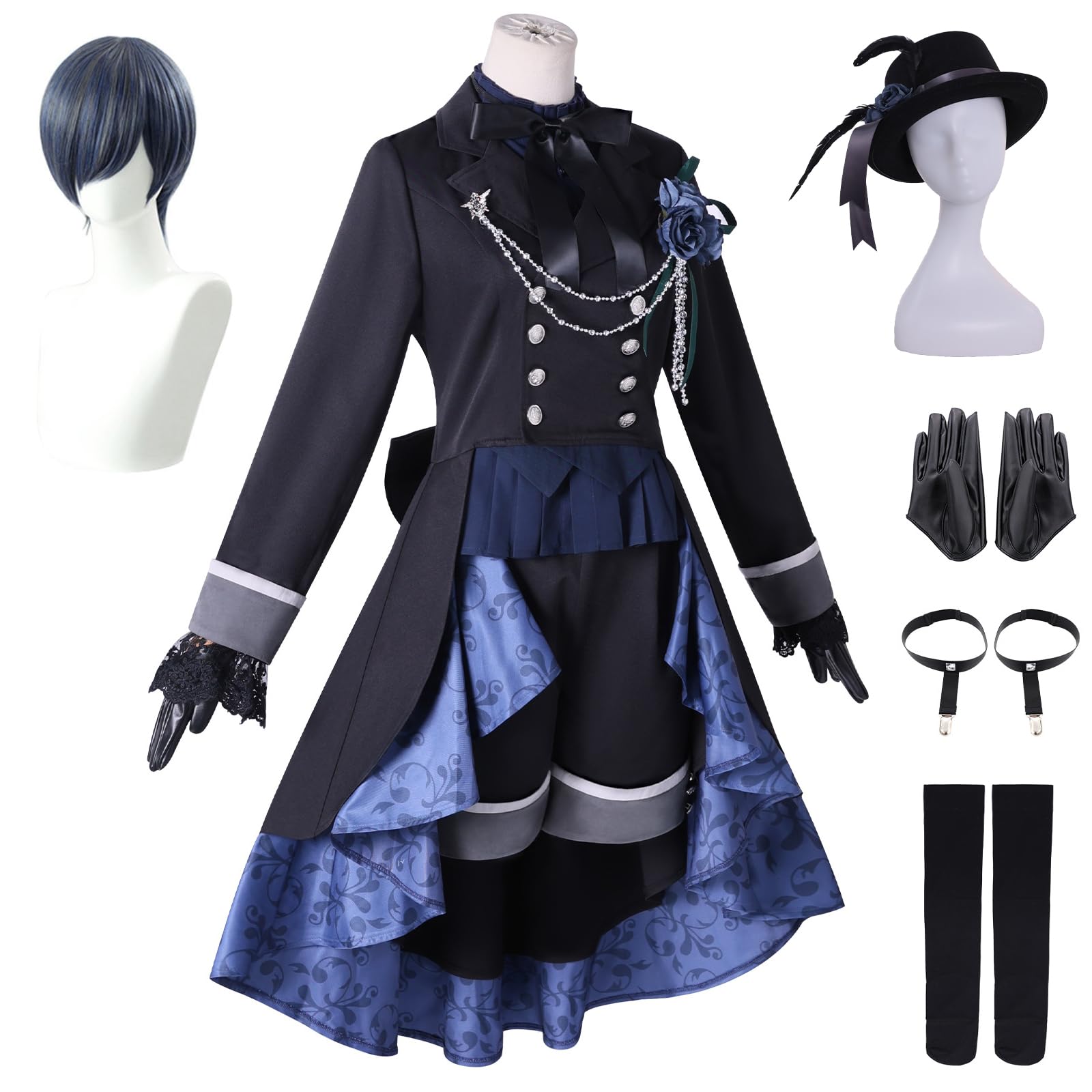 Amazon.co.jp: [Raineed] 黒執事 コスプレ 衣装 シエル ファントム