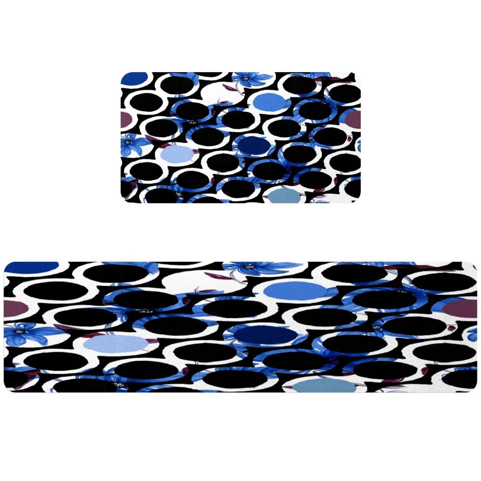 Tapete de cocina lavable alfombra absorbente pasillo juego 2 piezas
