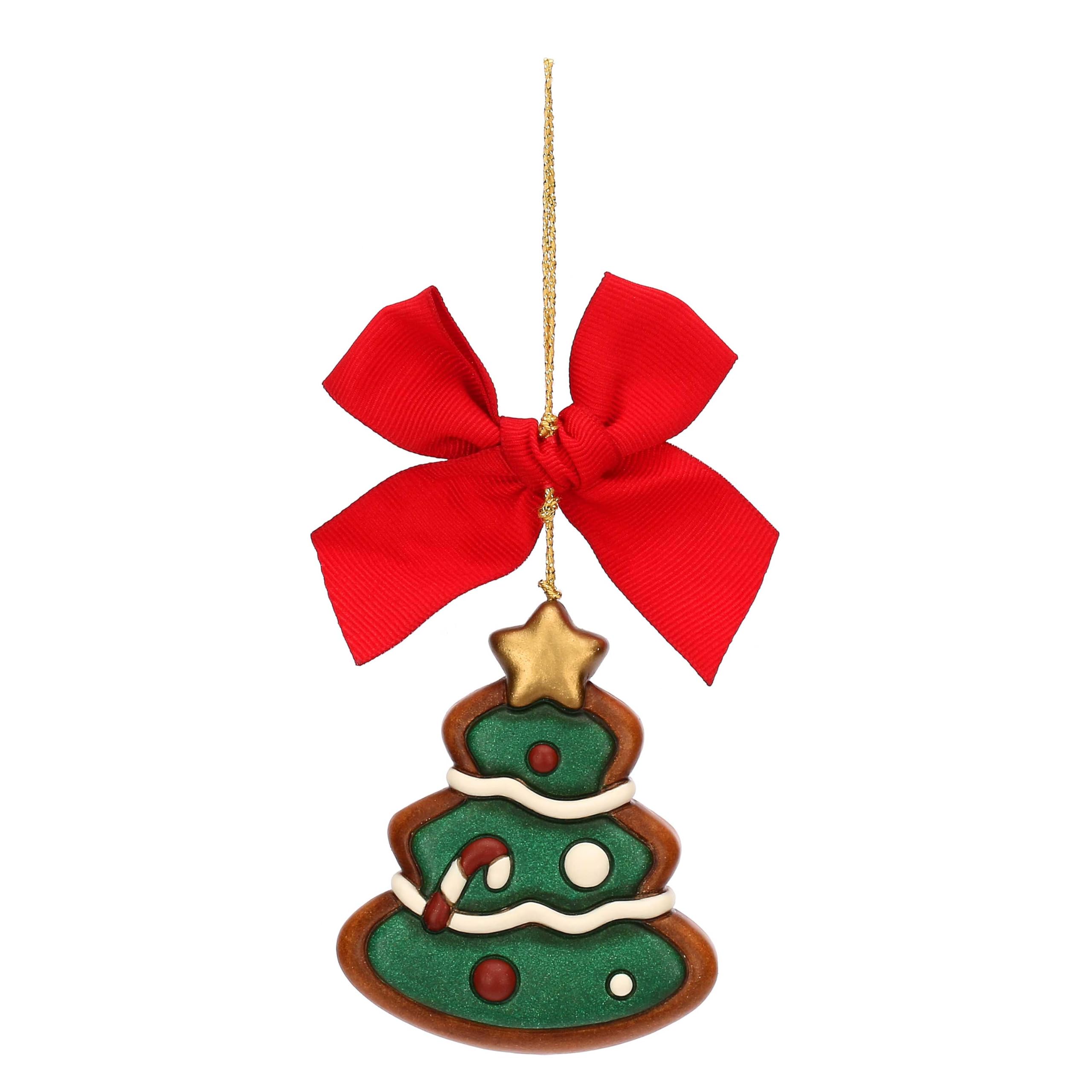 THUN - Christmas Tree Decoration Ceramic Large -Thunland - 6.5 x 2 x 7.5 cm