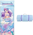 Sac de couchage pour enfants avec double Zip 150 * 60cm, Sac de couchage doux et confortable, Sac à mousse souple pour les voyages en camping, Sirène