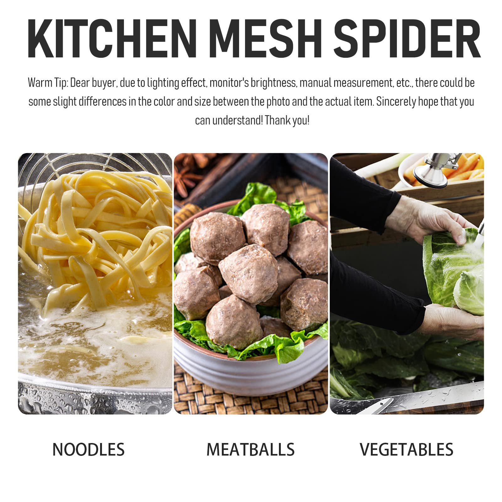 Feinmaschiges Nudelsieb: Küchen-Nudelkorb für Knödel und mehr