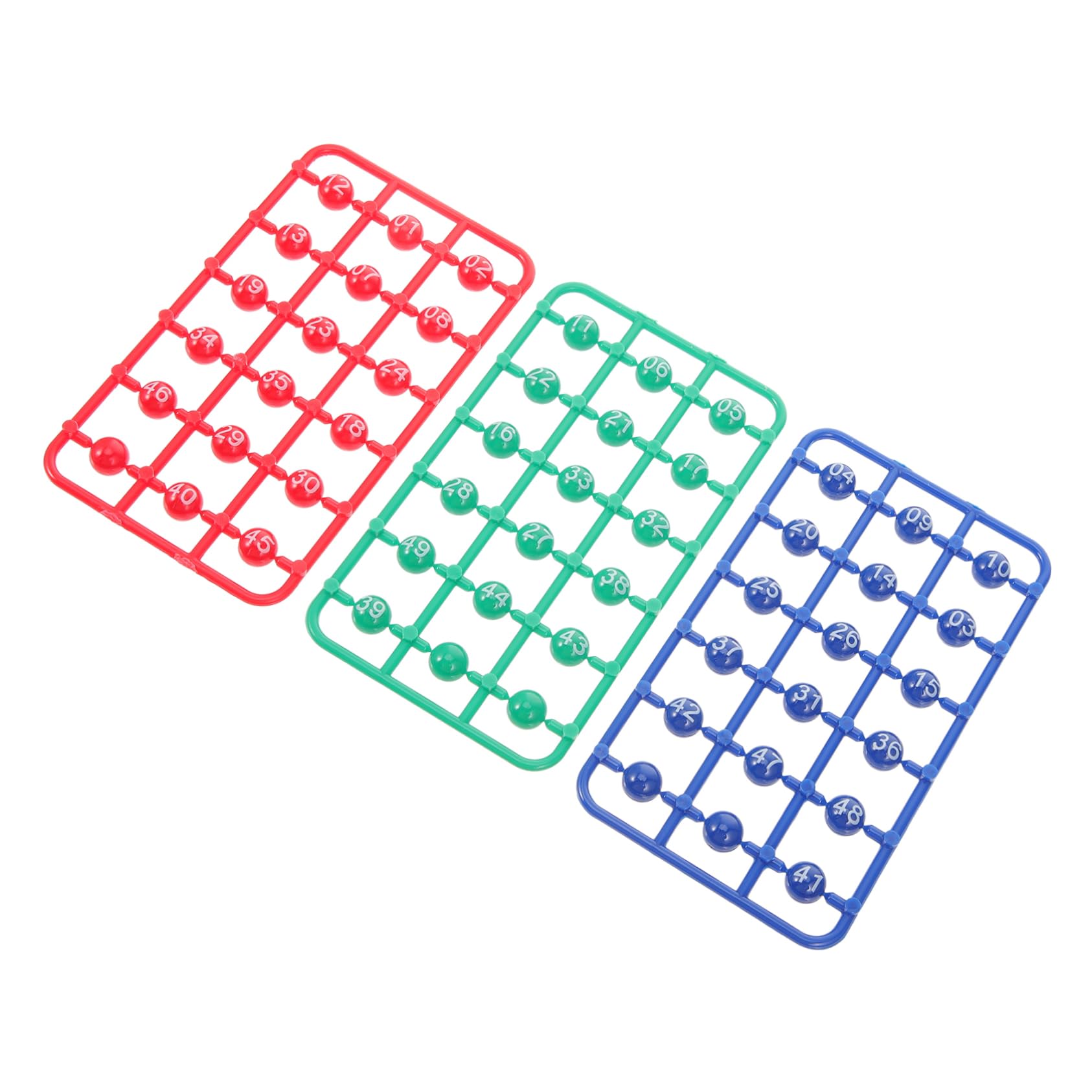 Gogogmee Pcs Bingo Balls Game Balls Party Activity Props Small for Entertainment Bright Numbers Portable for Parties