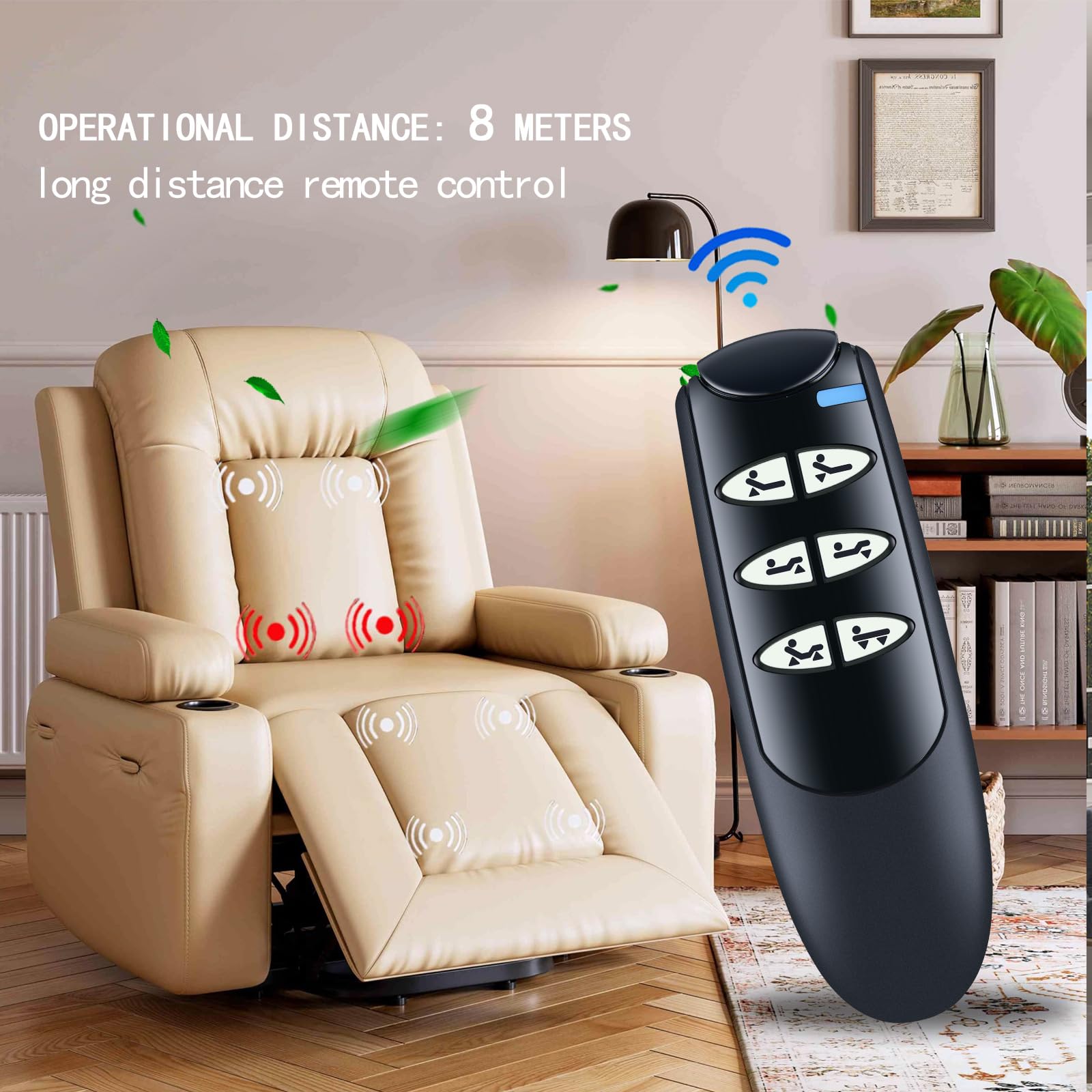 15030HC-G - Mando a distancia de 6 botones con 7 pines para camas de hospital eléctricas modelos 15033 y 15235