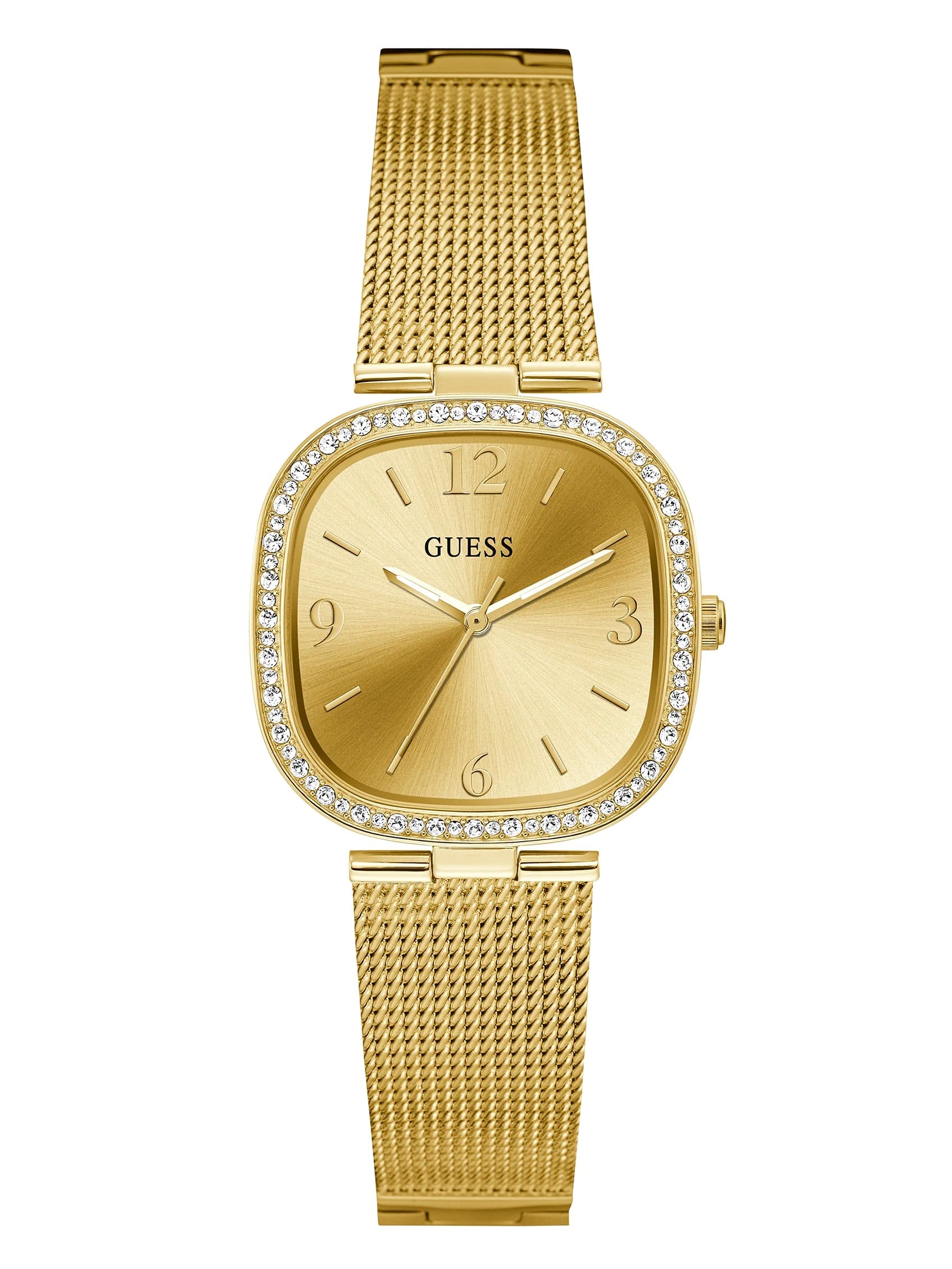 guess Womens 32 mm Tapestry Champagne Dial Stainless Steel Analog Watch - GW0354L2-picture-22