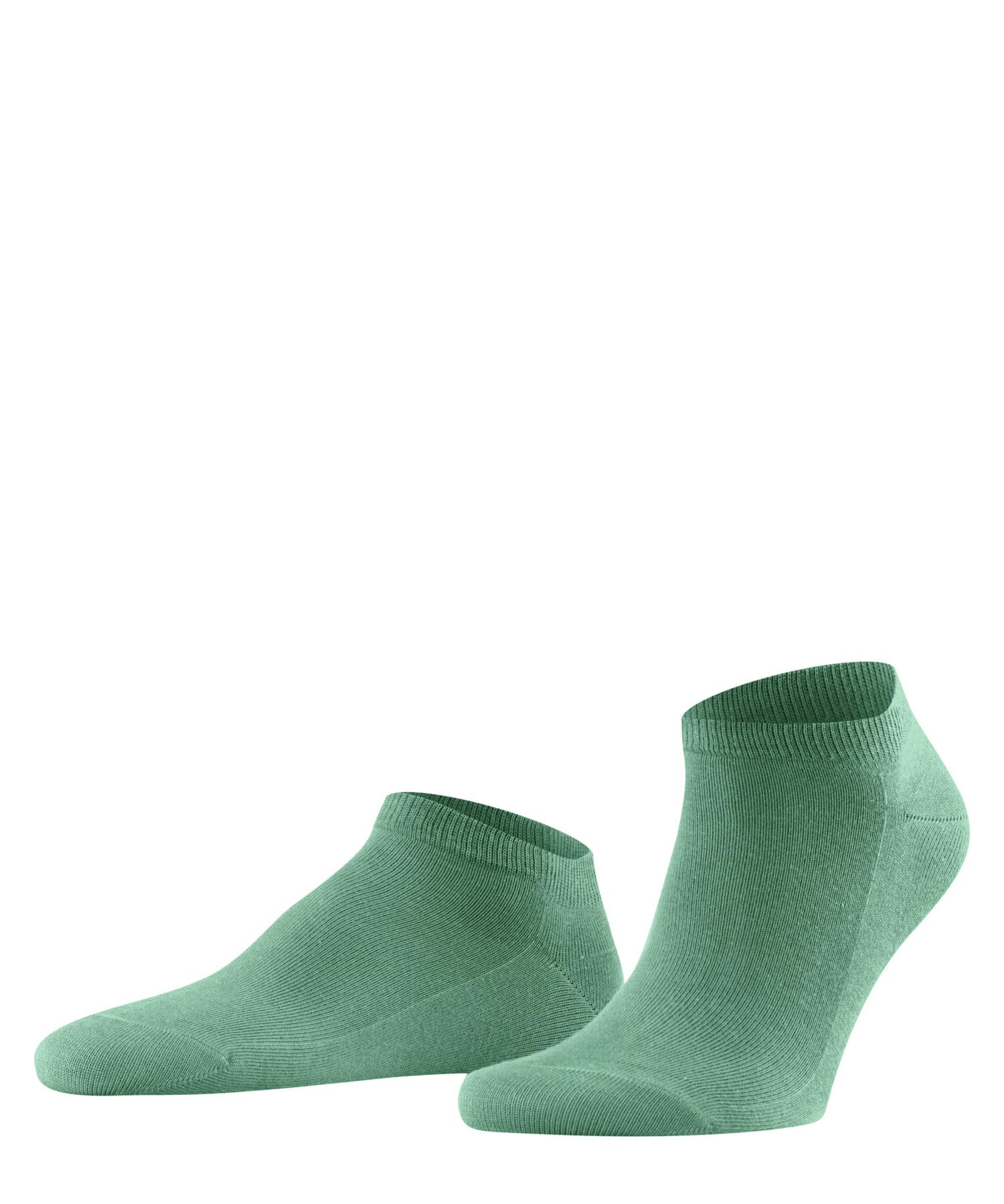FALKE Men's Family M Sn Sustainable Cotton Low-Cut Plain 1 Pair Trainer Socks, Turquoise Ocean Green 7506, 8.5-11