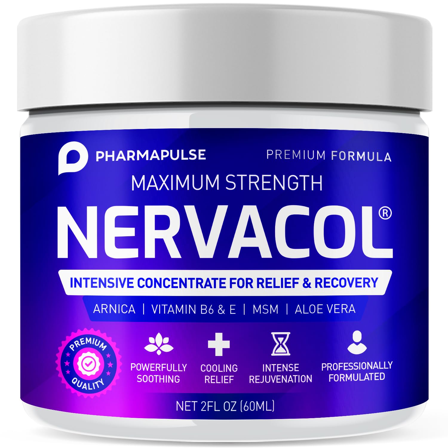Pharmapulse Neuropathy Cream Maximum Strength for Feet Hands Legs Toes Lower Back - Alpha Lipoic Acid Arnica Vitamin