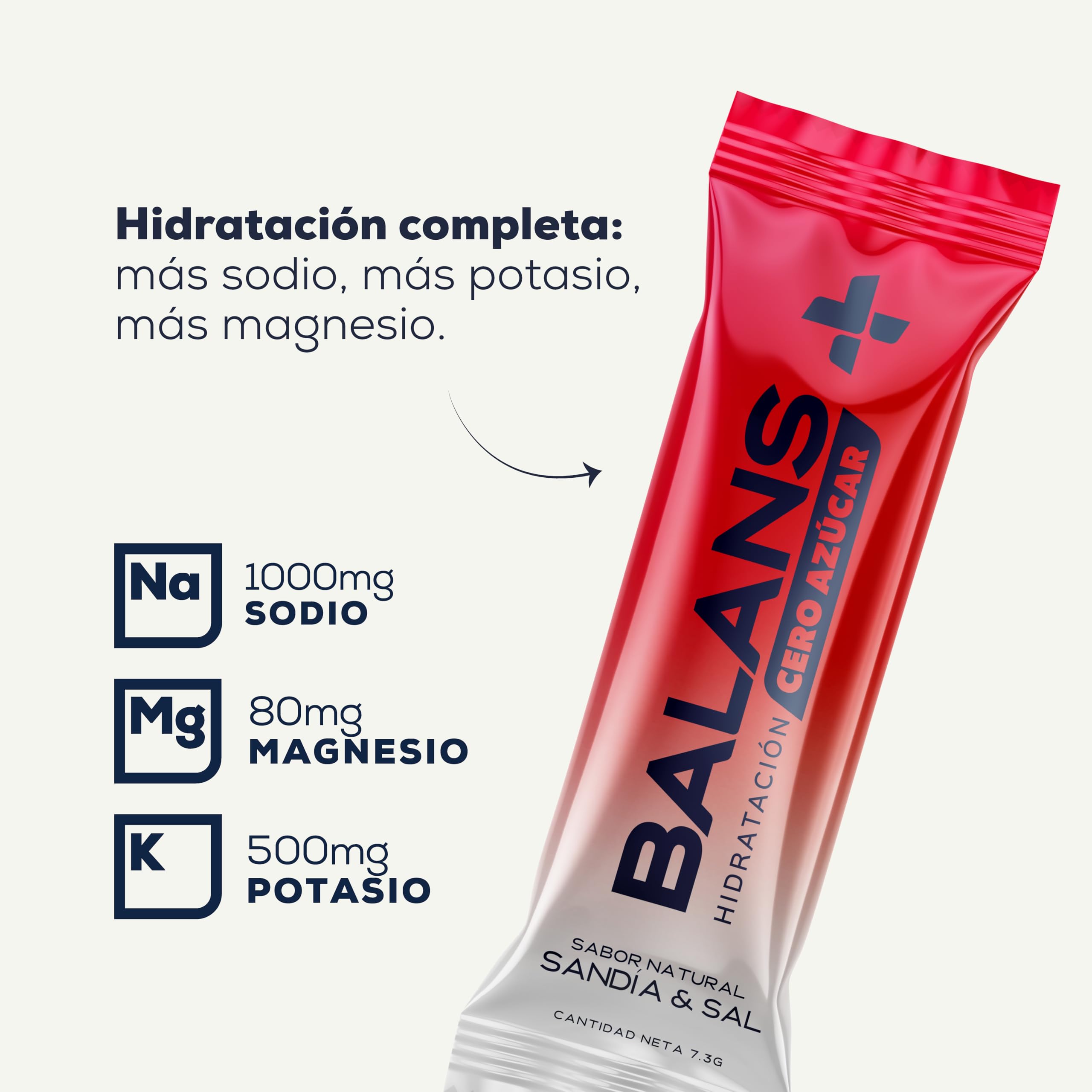 Balans | Electrolitos en Polvo Sin Azúcar | Sodio, Potasio, Magnesio y Agua de Coco | Hidratación Deportiva | Caja 6 Sobres | Sabor Sandía