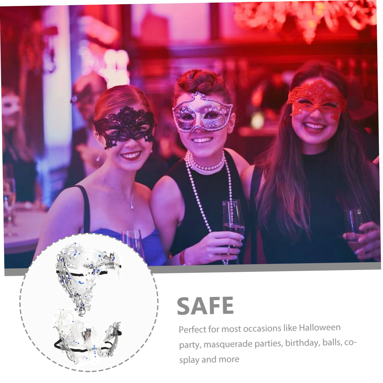 BESPORTBLE 2pezzi Maschera Decorativa Halloween Maschera Multifunzione Portatile Per Feste Per Feste