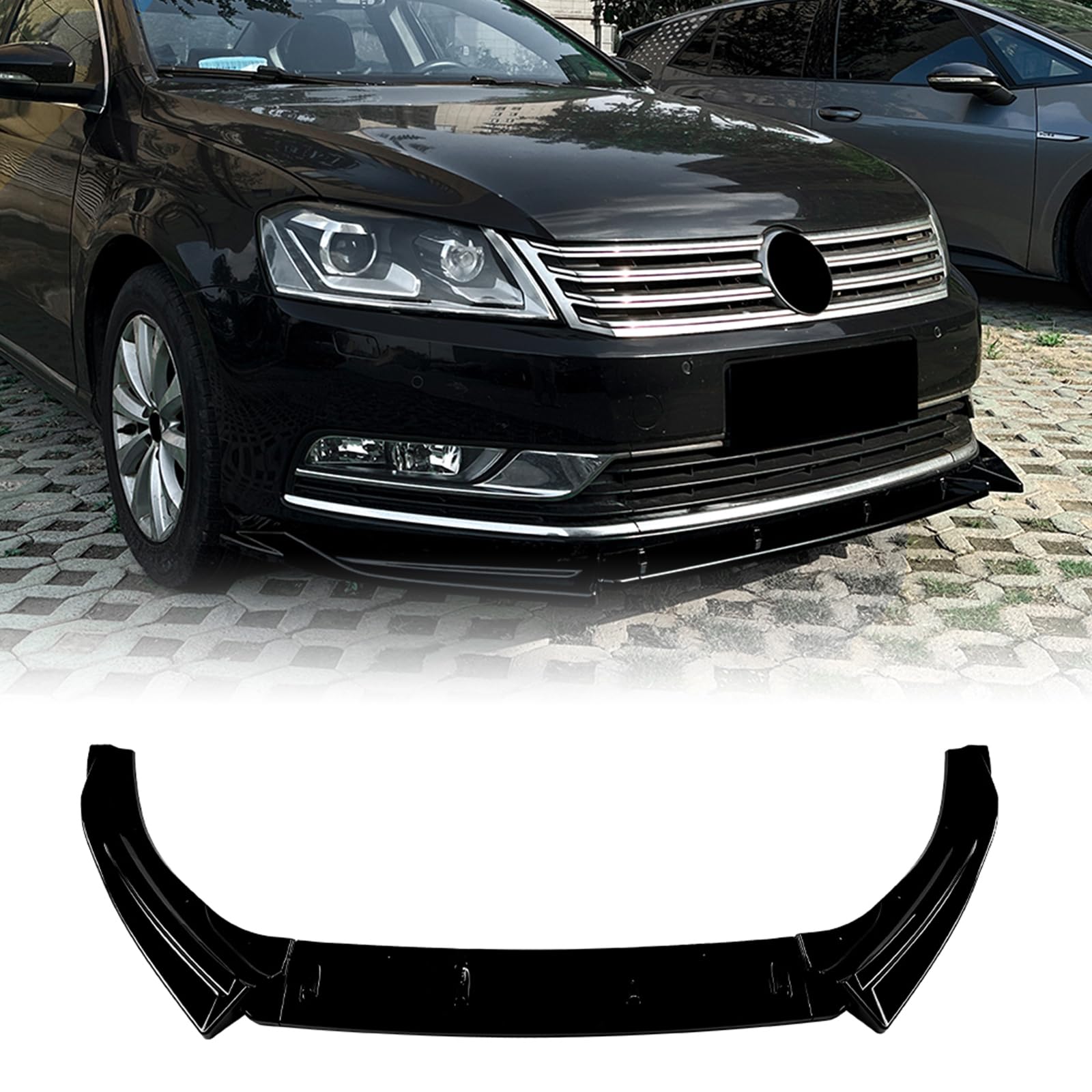 Przedni Zderzak Dolny Spojler Krawędź Dzielnik Kit Nadwozia Dla VW Passat B7 2011-2015