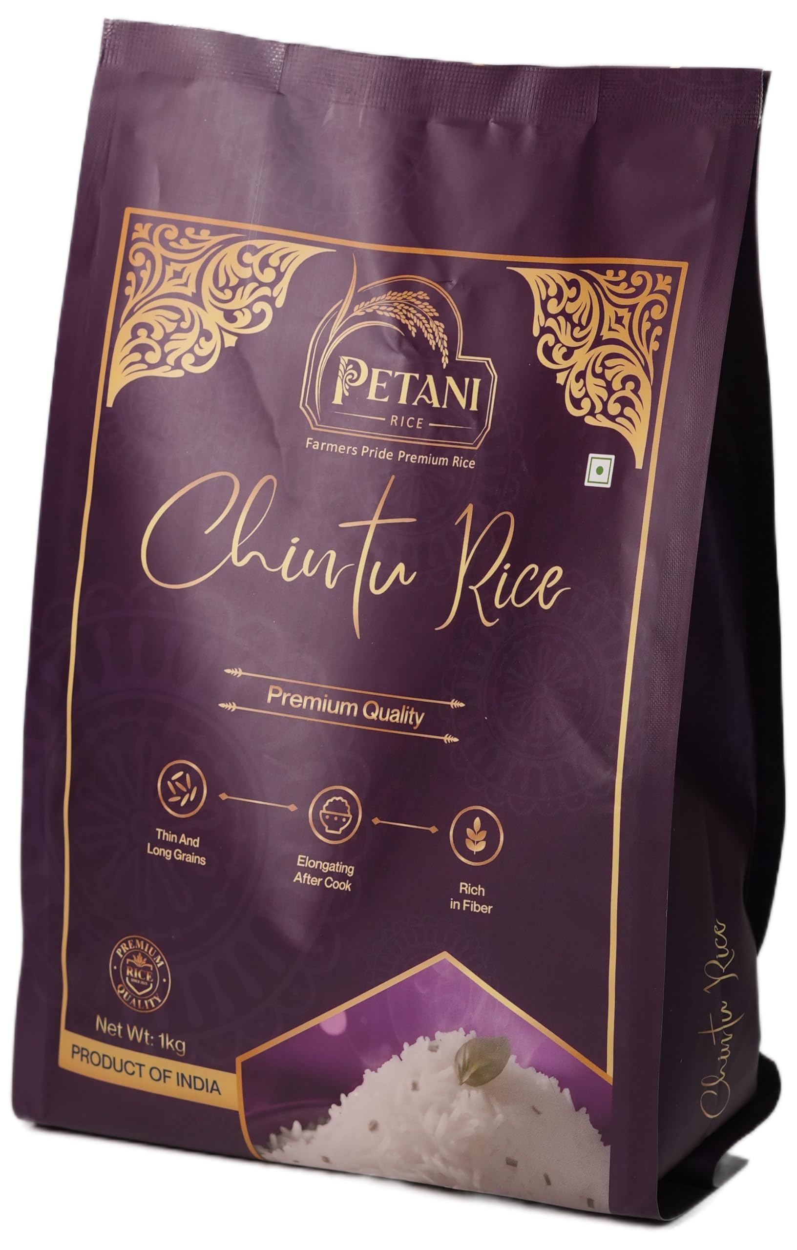 Petani Premium Chintu Rice 1kg | Premium Naturally Grown | Small Thin Grain | Chemical-Free | Rich Aroma & Non-Sticky | Best for Regular use-picture-24