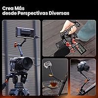 Vista 6 de K&F CONCEPT Kit de Abrazadera de Brazo Mágico de 9.8" con Tornillo de Rosca de 1/4" y 3/8", Cabezales Esféricos de 360°, Soporte de Cámara de Brazo