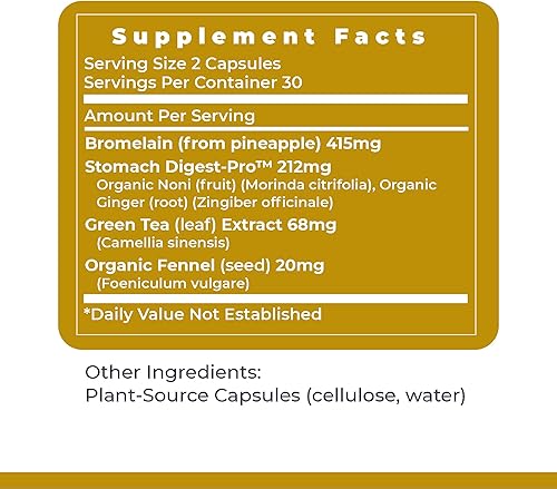 Miniatura 6 de Premier Research Labs GastroVen - Enzimas digestivas para mujeres y hombres, suplemento de salud digestiva, apoya el microbioma intestinal saludable