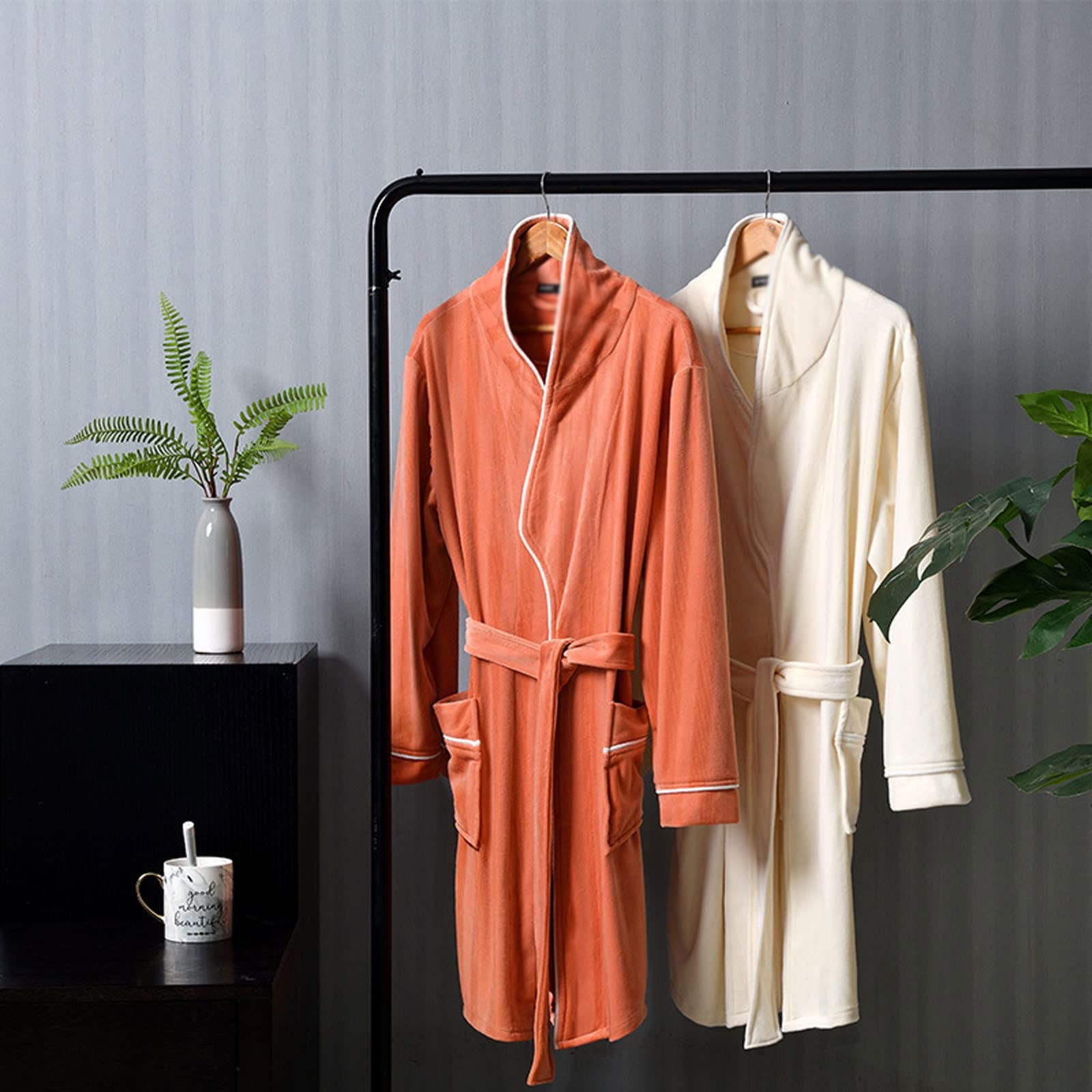 Zestaw piżam damskich Miękka bielizna nocna Pjs Piżama Piżama Damska piżama Zestaw Zagęszczony jesienny i zimowy koralowy aksamitny szlafrok PJ Set Loungewear Bielizna nocna (Color : C, Size : Xxxl-
