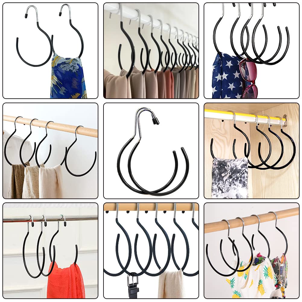 Gancio Per Sciarpa E Cravatta - Organizzatore Armadio Antiscivolo, 3 Pezzi - Foto 10