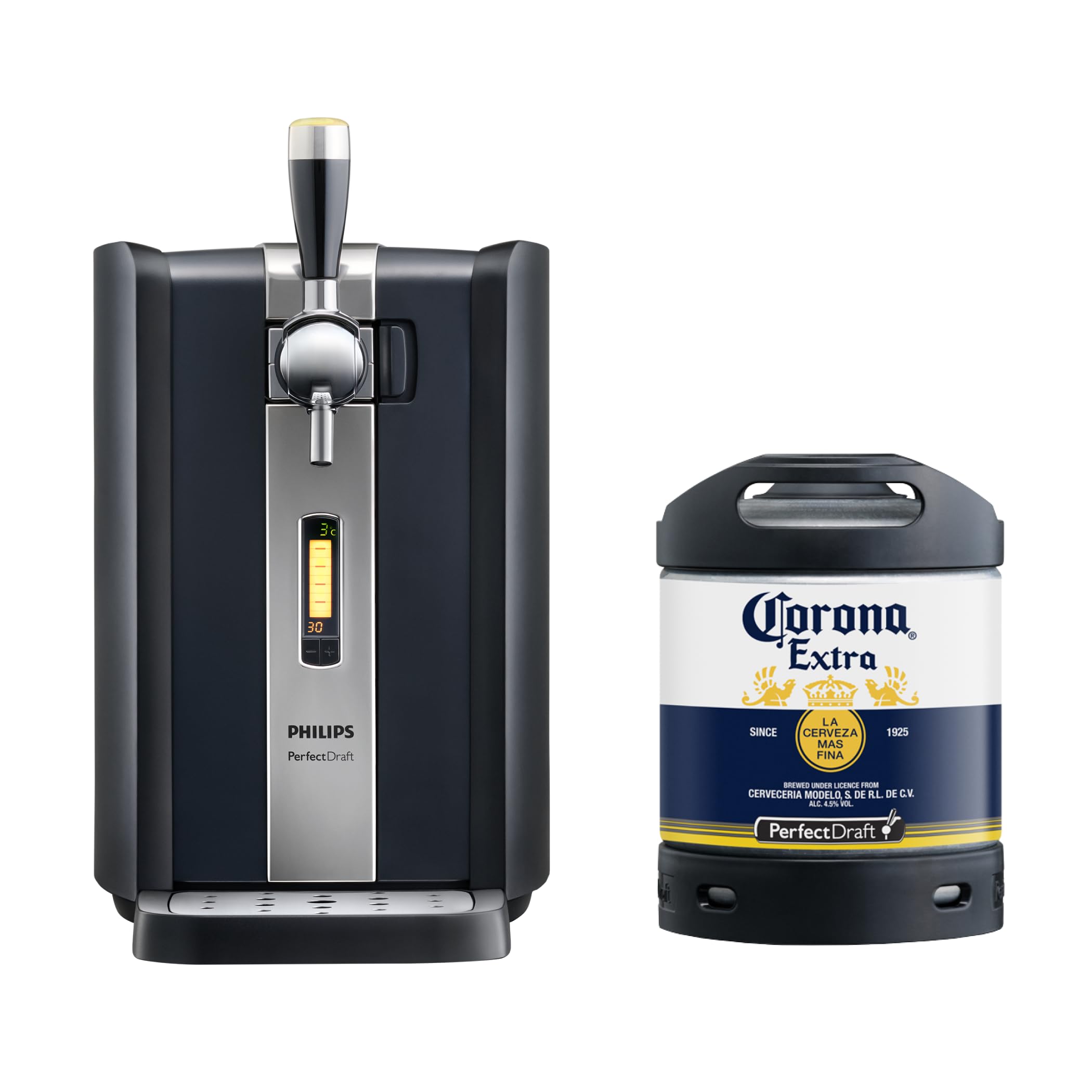 PerfectDraft beer bundle with Corona 6L keg, Philips home dispenser.
