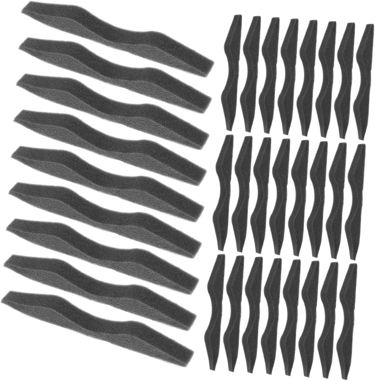 SEWOART Nose Bridge Strips Anti-Fog Cushion Nose Pads Black Sponge for Glasses Comfort DIY Face Mask Supplies 100 Pieces Pack