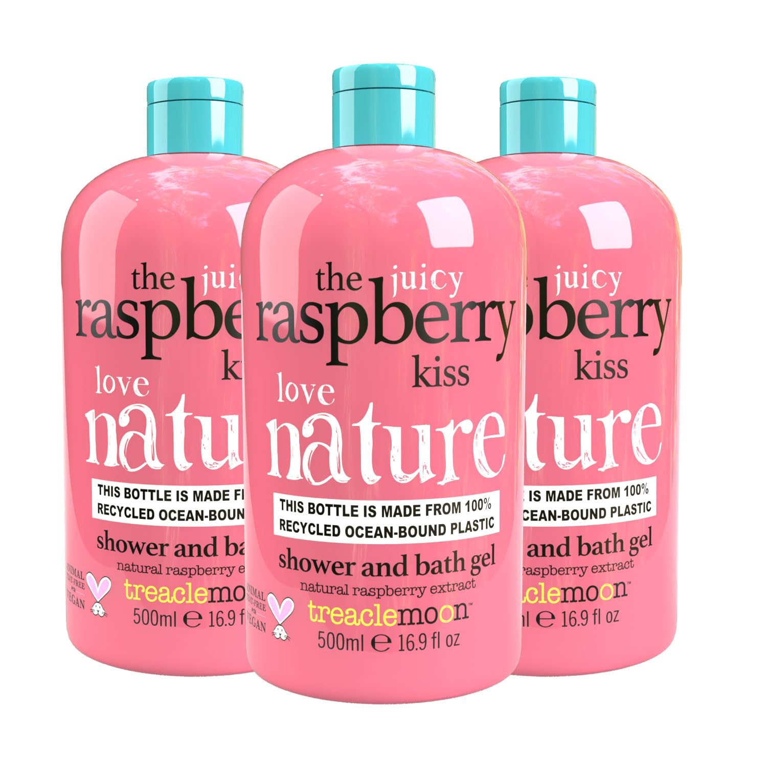 Treaclemoon Raspberry Kiss Shower & Bath Gel 500 ml (Case of 3)