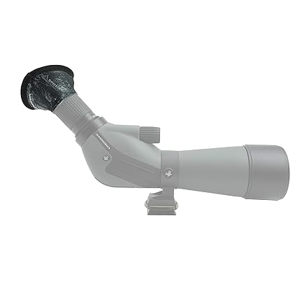 SpotSlicker Bandit - Water-Resistant Spotting Scope Eyeshield to Block Glare and Reduce Eye-Strain- Stealth Shadow