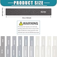 Vista 2 de Honoson 20 unidades de palos de lijado para modelos de plástico, palos de pulido surtidos de metal y madera, herramientas de lijado accesorios