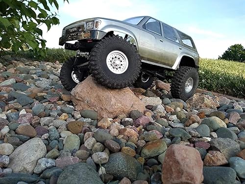 Miniatura 7 de Llantas de aleación Beadlock de 1.9 "para 110 RC-4WD D90 SCX10 90034 SCX10 III AXI03007 Rock Crawler