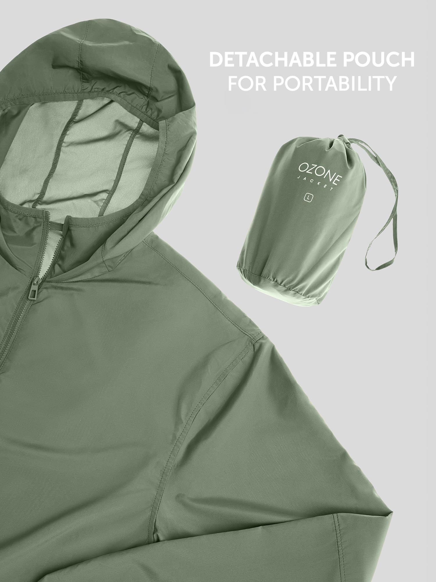 XYXX Parka para hombre con protección UV y protección solar | Ropa de protección solar y contaminación | ligera y de secado rápido con protección UPF 50+ para exteriores